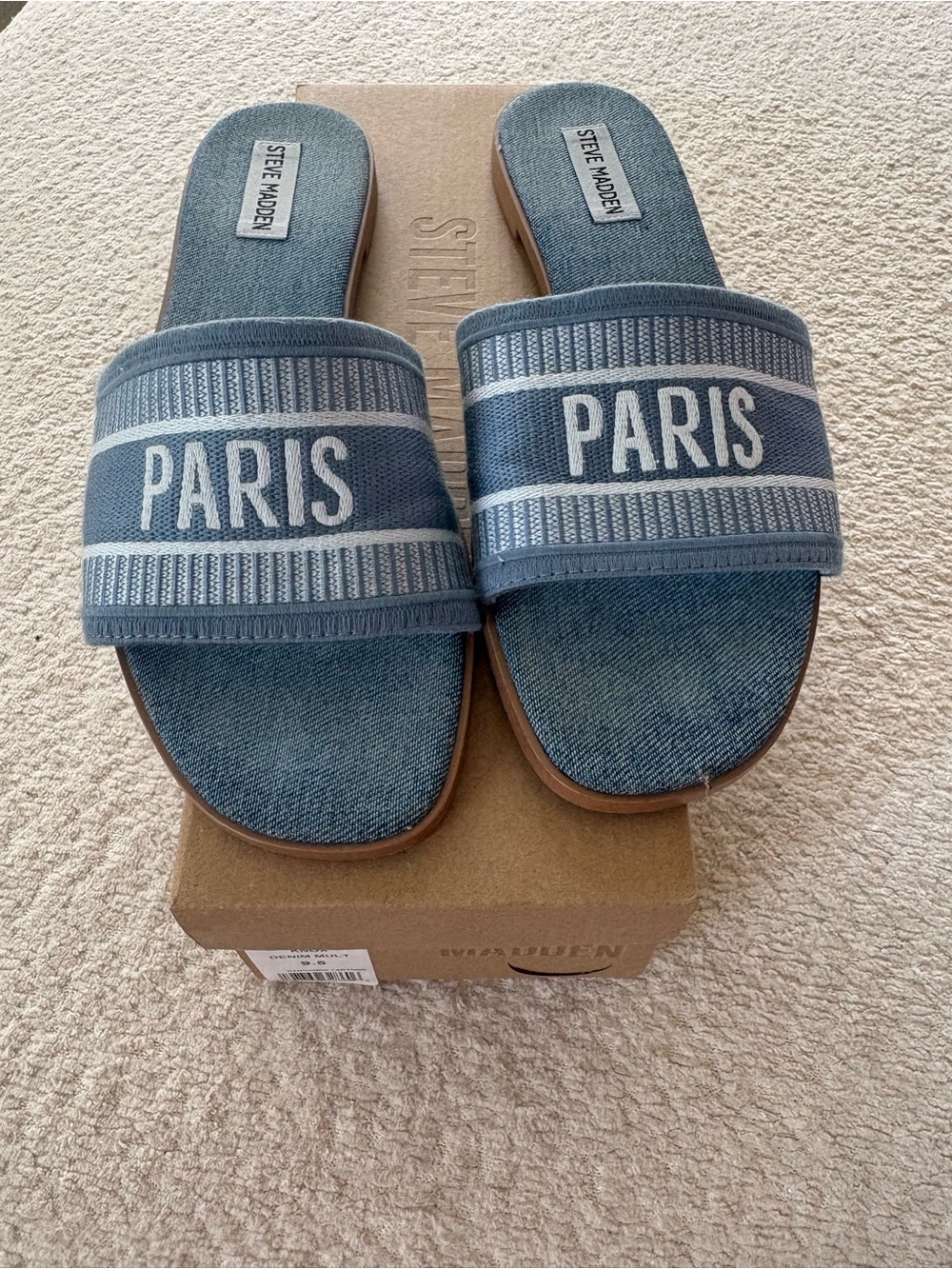 Steve Madden Denim Slide one